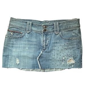 RARE EMBELLISHED ABERCROMBIE DENIM SKIRT